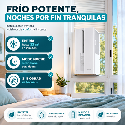 Cecotec WindowClima 9000 Inverter – Duerme fresco sin obras ni técnicos