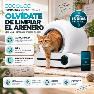 Pumba 8550 CleanKitty Smart | El Arenero que se Limpia Solo
