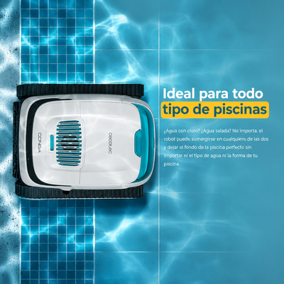 Cecotec Pooldroid 5000 TotalClean Pearl – Piscina limpia, sin esfuerzo