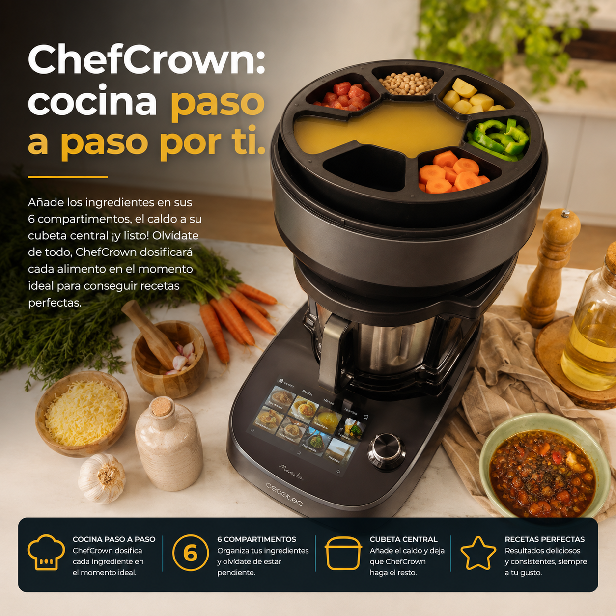 ChefCrown cocina por ti. Tú solo disfruta del resultado.