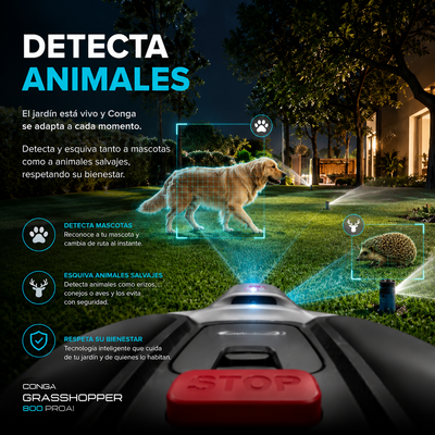 Conga GrassHopper 800 ProAI – Robot Cortacésped con IA