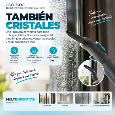 Conga CarpetClean 10000 –  Limpieza Profunda 3 en 1 para Tapicerías