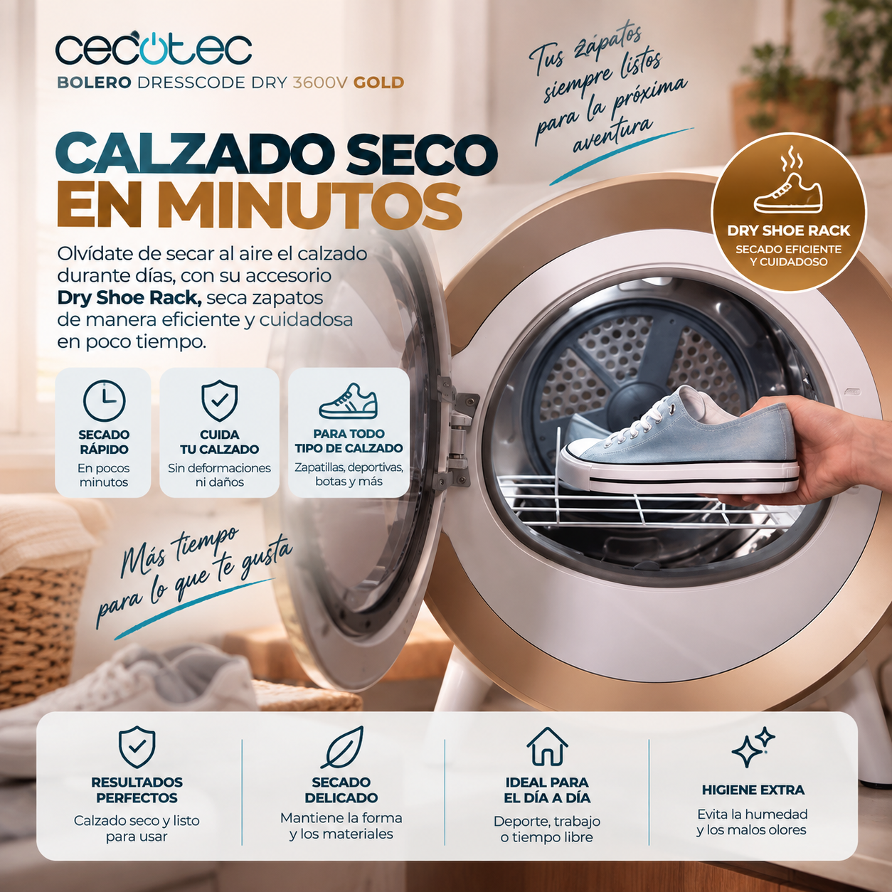 Bolero DressCode Dry 3600V | Seca, Alisa y Cuida tus Prendas