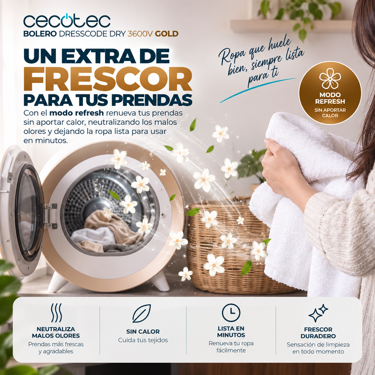 Bolero DressCode Dry 3600V | Seca, Alisa y Cuida tus Prendas