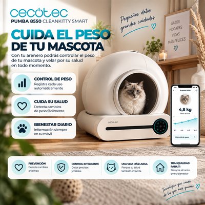 Pumba 8550 CleanKitty Smart | El Arenero que se Limpia Solo