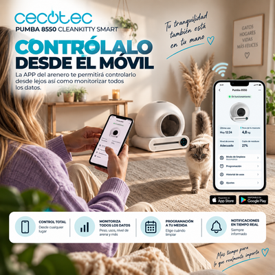 Pumba 8550 CleanKitty Smart | El Arenero que se Limpia Solo