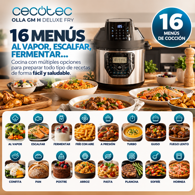 Olla GM H Deluxe Fry – La Olla que lo Hace Todo