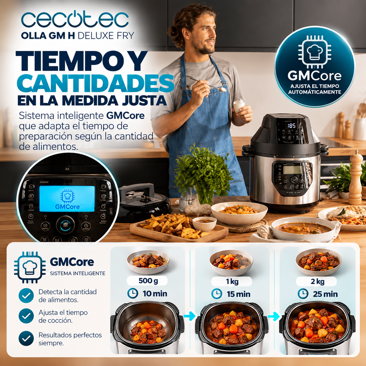 Olla GM H Deluxe Fry – La Olla que lo Hace Todo