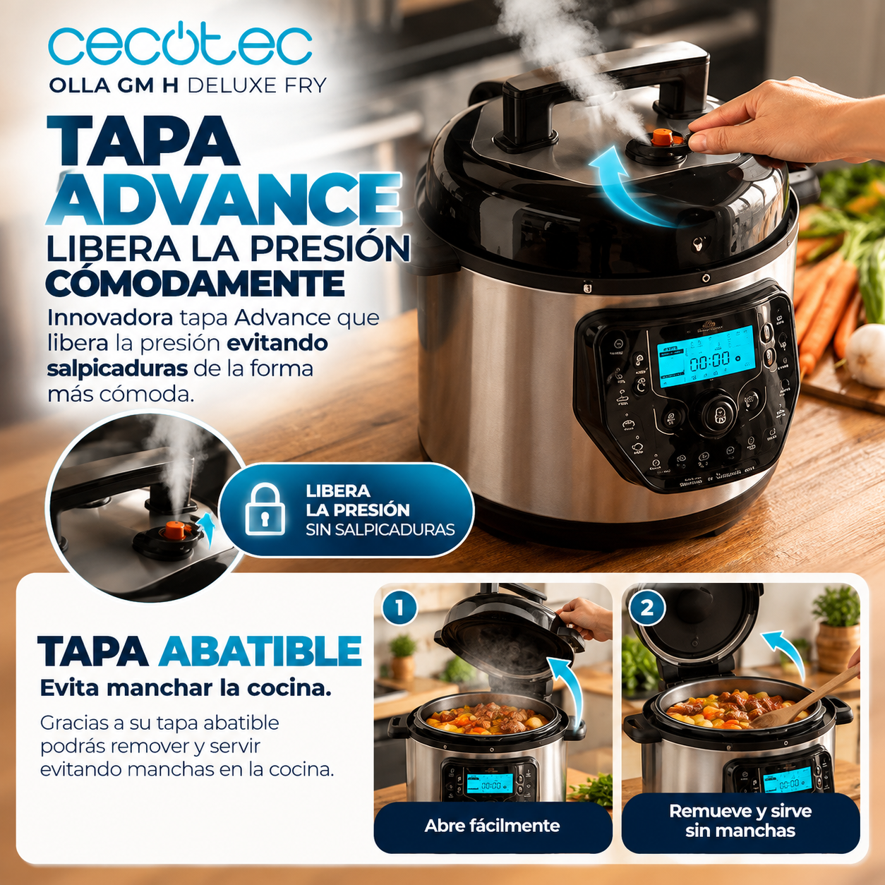 Olla GM H Deluxe Fry – La Olla que lo Hace Todo