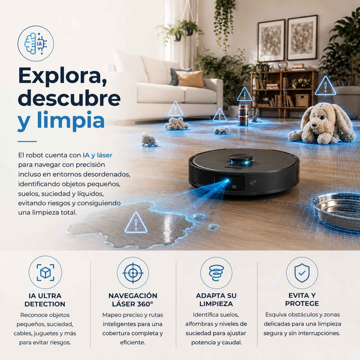 Inteligencia que detecta, decide y limpia por ti