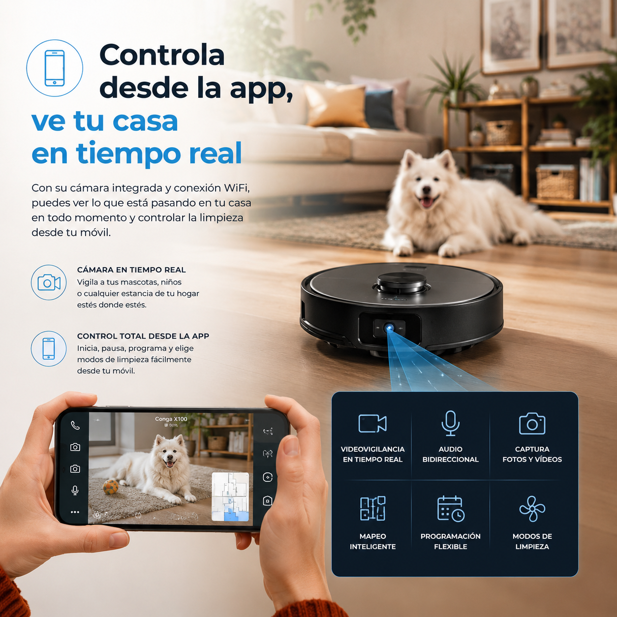 Control total desde tu móvil — tu hogar siempre a la vista