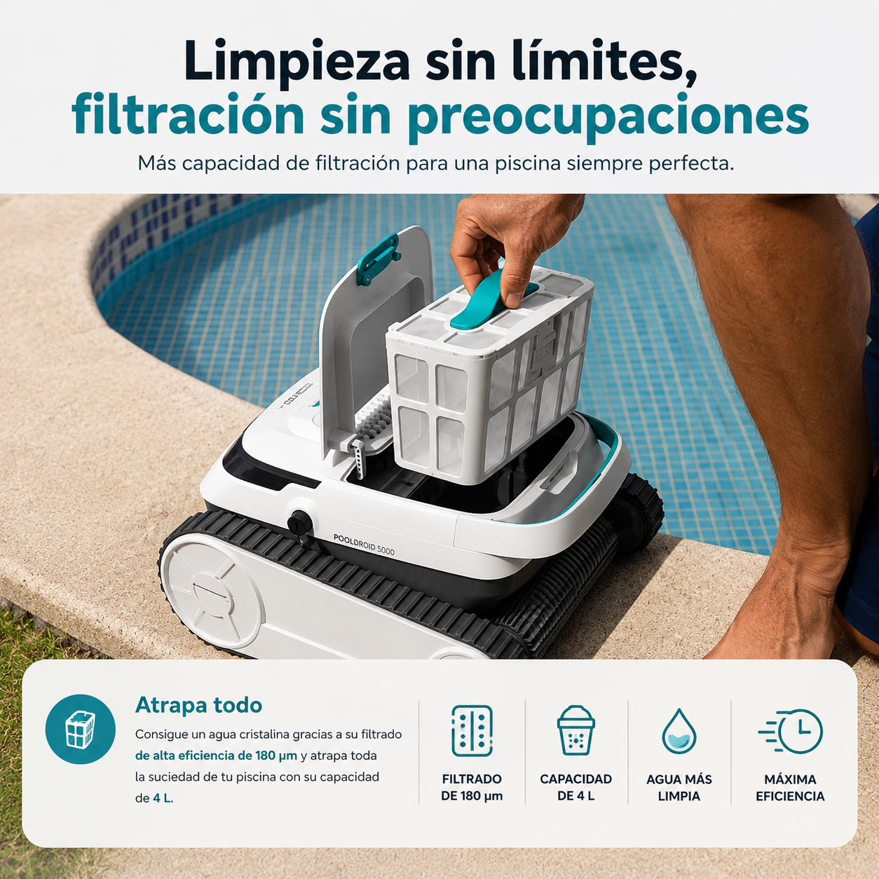 Filtra más. Vacía menos – Tecnología que marca la diferencia.