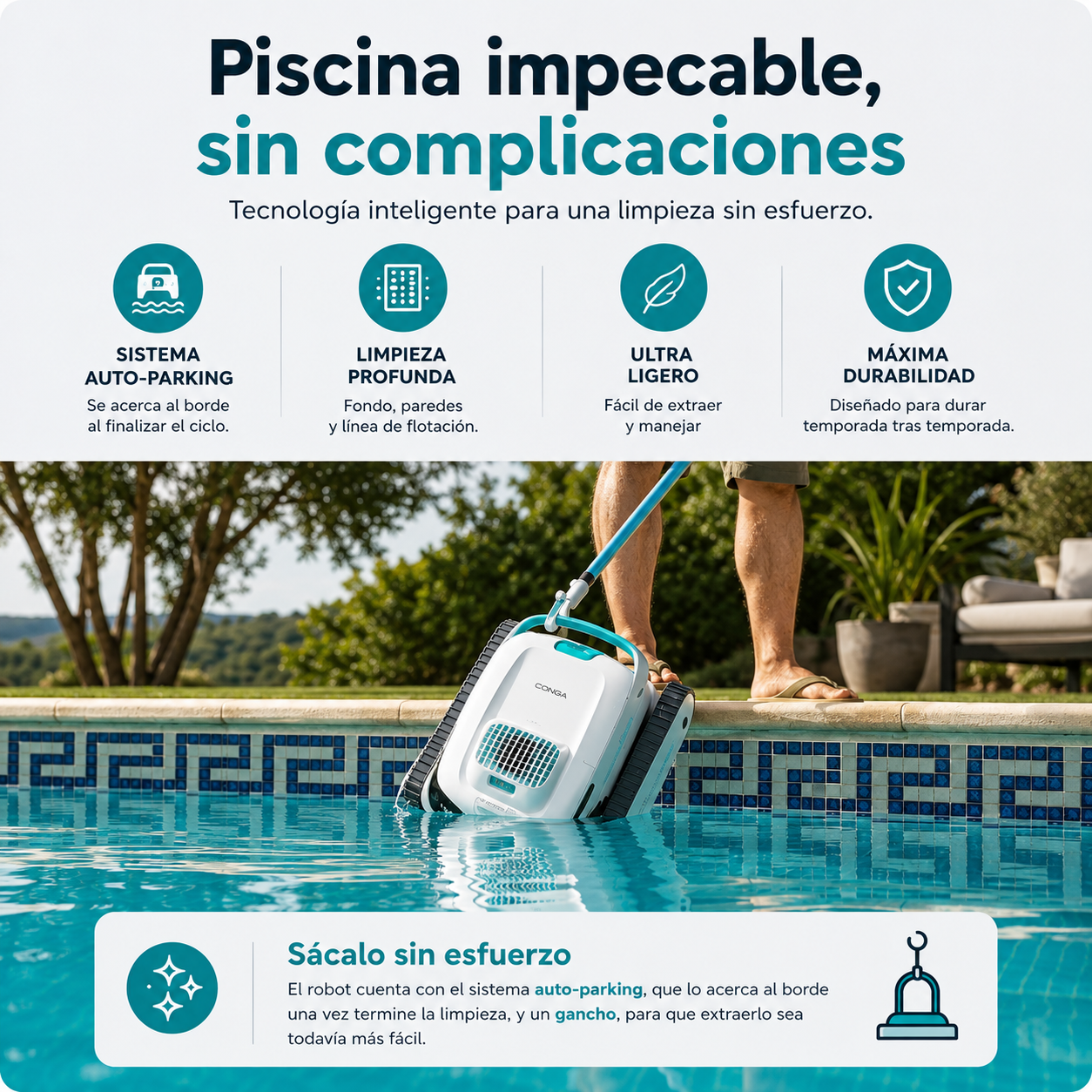 Olvídate de limpiar la piscina – La limpieza de piscinas, reinventada.