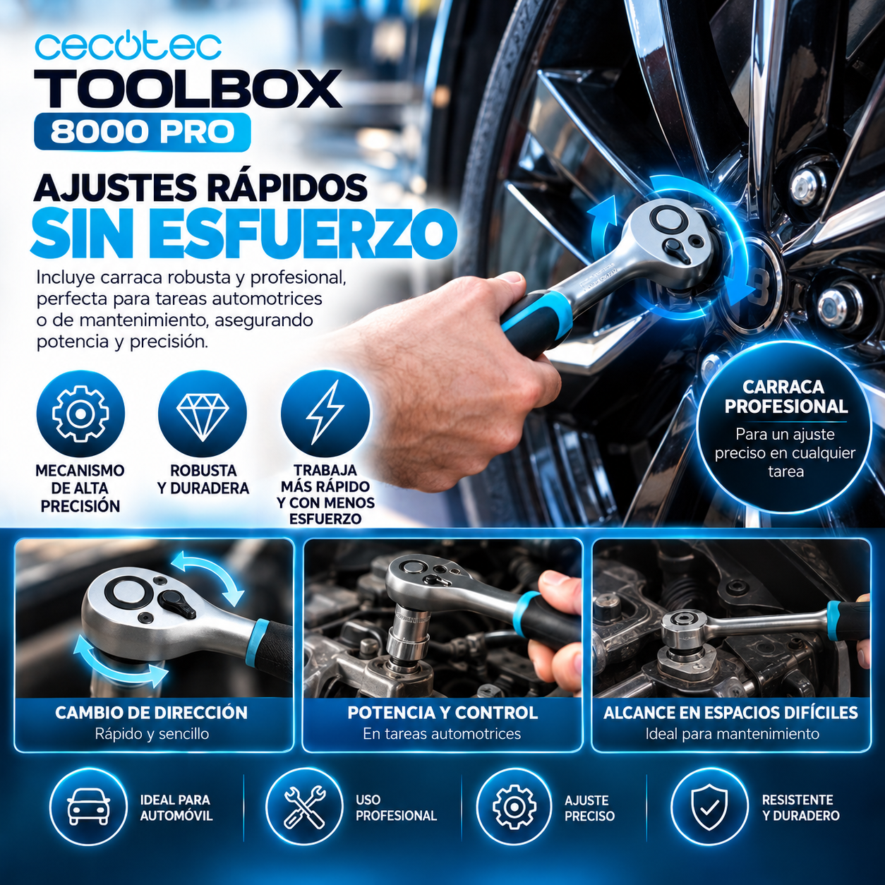 Toolbox 8000 Pro – Tu Taller Completo en un Maletín