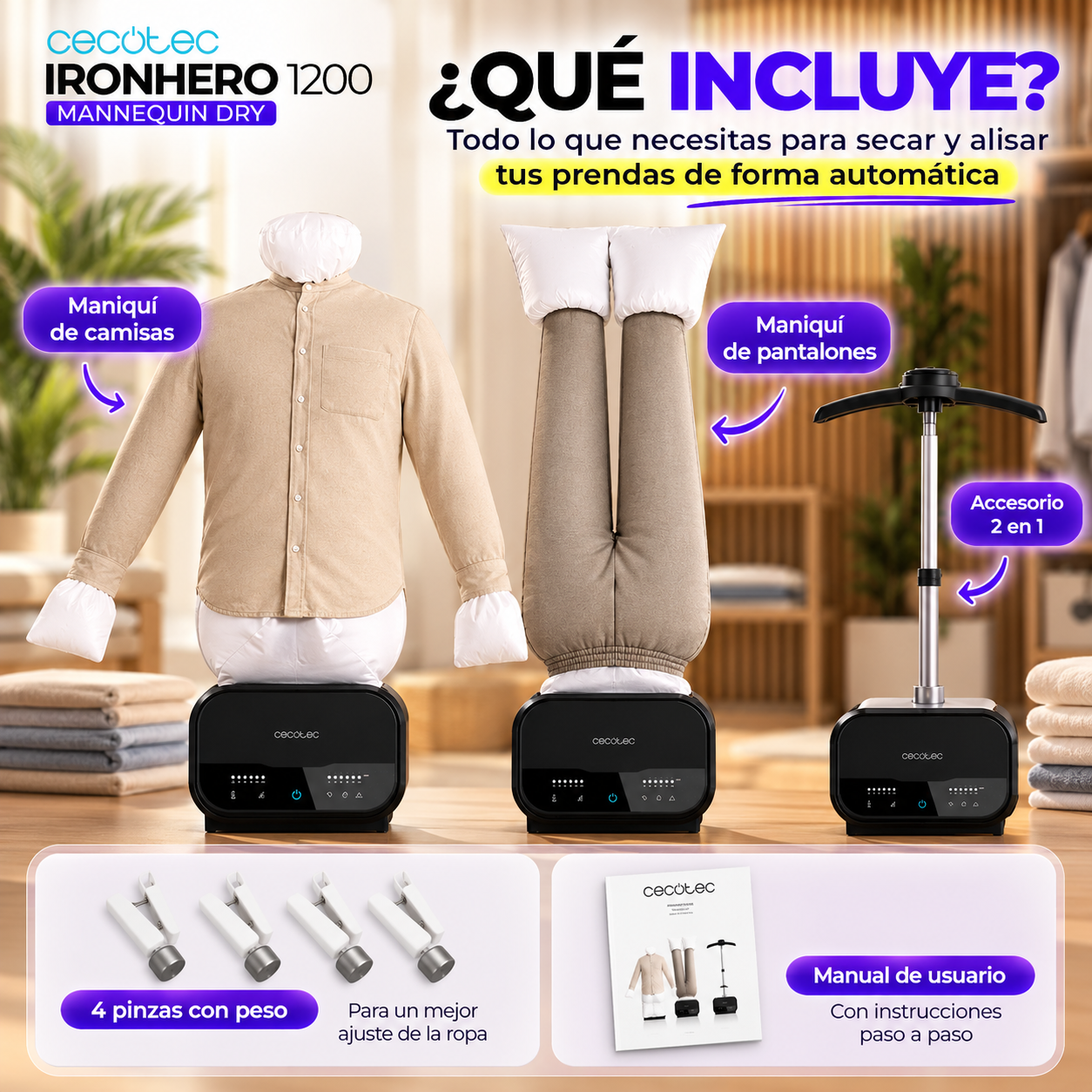 Planchar tu ropa nunca fué más sencillo