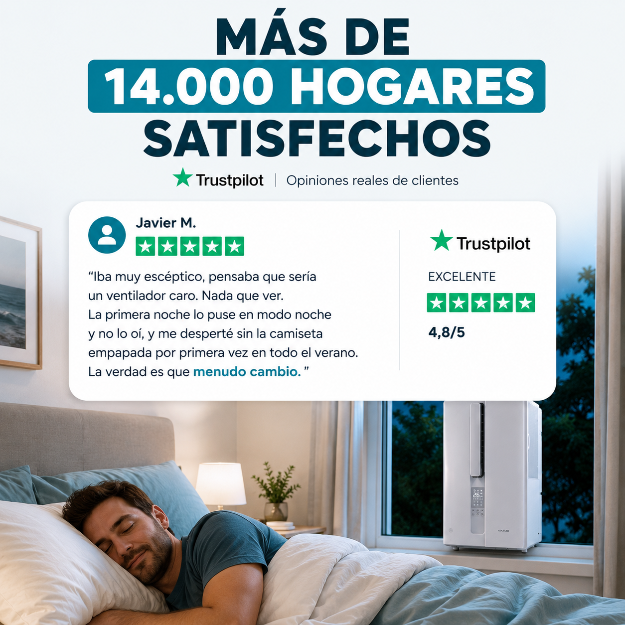 Cecotec WindowClima 9000 Inverter – Duerme fresco sin obras ni técnicos