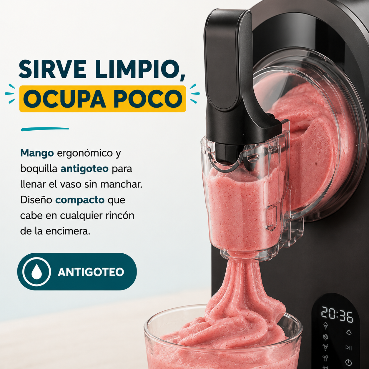 Ni ocupa media cocina ni te deja la encimera pringada
