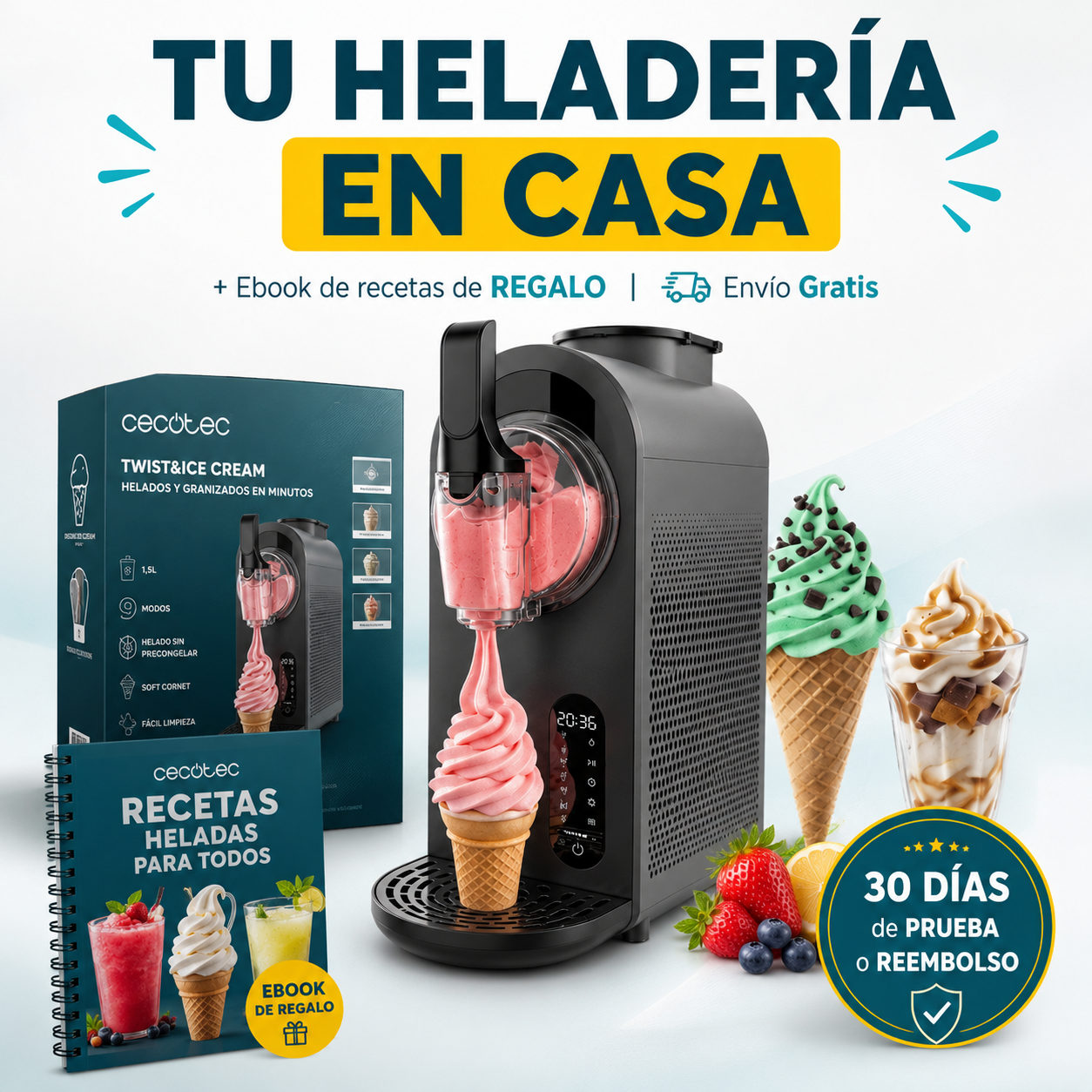 Twist&Ice Cream – Tu heladería y chiringuito en la encimera de casa
